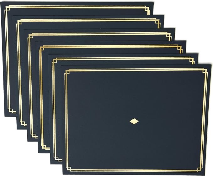 Gartner Studios Certificate Kit, 60 Black Holders + 60 Papers, Quality ivory - Image 7