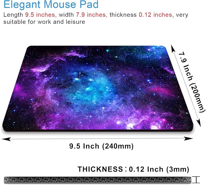 IMAYONDIA Square Mouse Pad, Anti-Slip Rubber Base Mouse Pad - Image 2