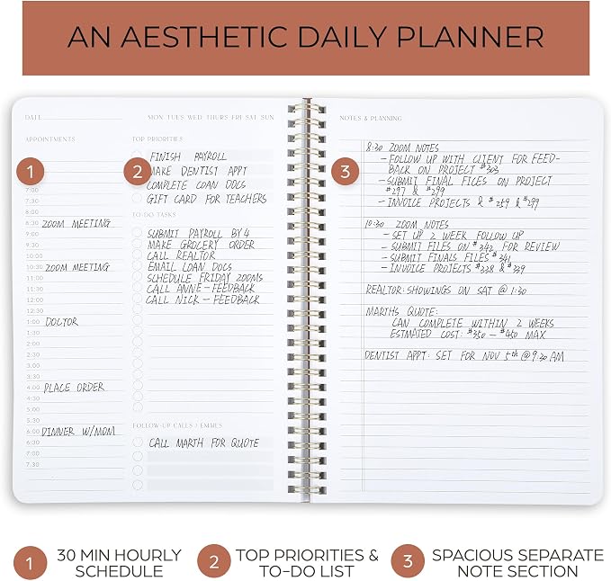 ZICOTO Beautiful Daily Planner And Notebook - Image 2