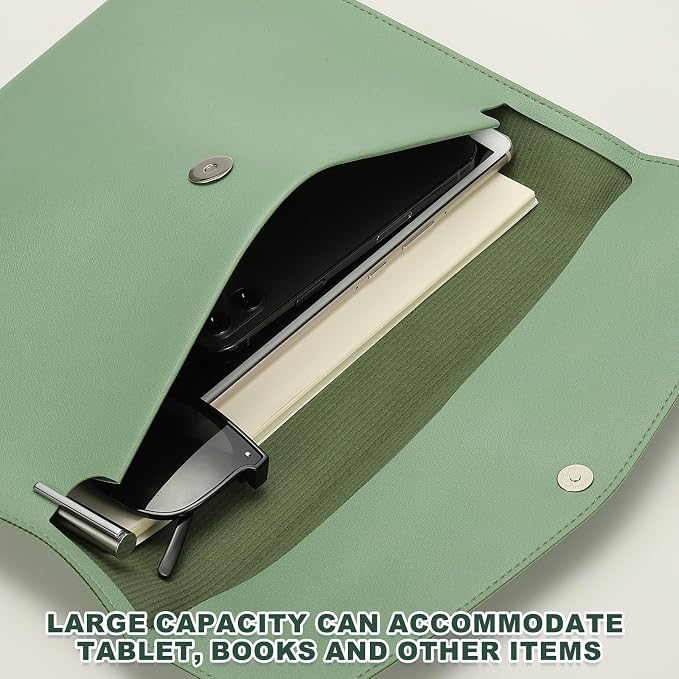 PATIKIL PU Leather A4 File Folder, Document Holder Filing Organizer Portfolio - Image 3