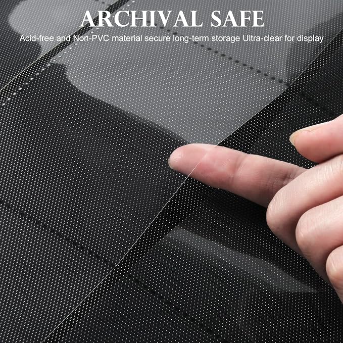 GEAoffice Archival Safe Top Loader Binder Holds 324 Cards, 9 Pocket Trading - Image 6