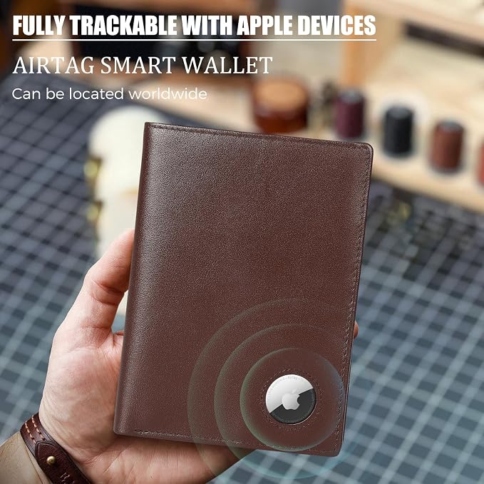 Polare Luxury RFID Blocking Leather Passport Holder Travel Wallet - Image 4