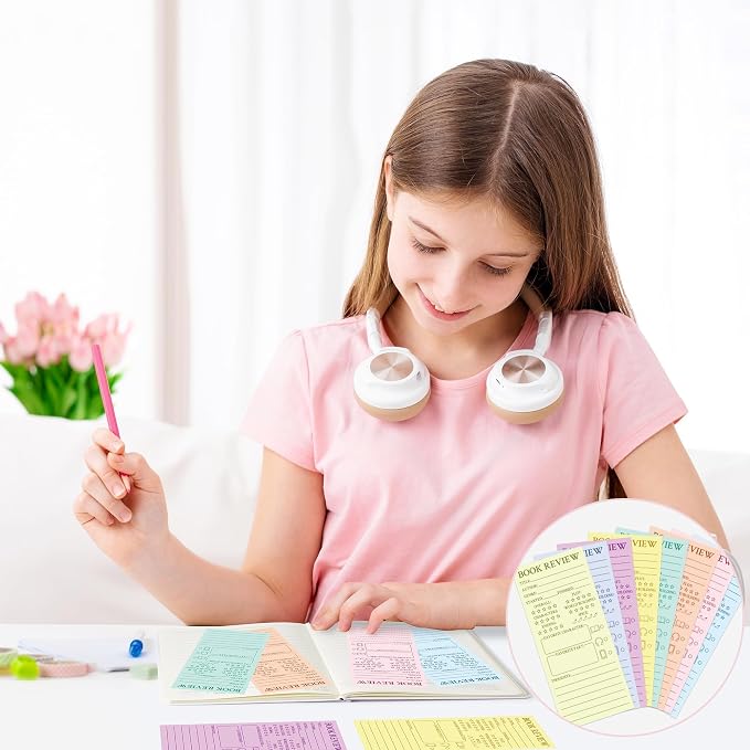 L1rabe Colorful Book Review Bookmarks - Image 6