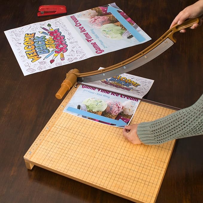 Swingline Paper Trimmer, Guillotine Paper Cutter, 18" Cut Length, 15 Sheet Capacity, ClassicCut Ingento (1152)-DeskLoop Office