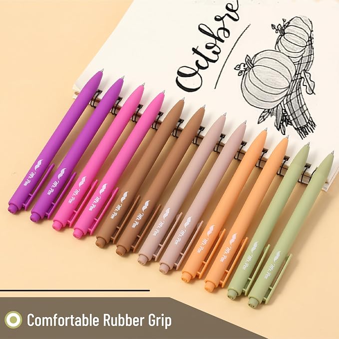 Mr. Pen- Retractable Gel Pens, 12 Pack, Fine Point 0.5mm, Fast Dry, Smooth - Image 4