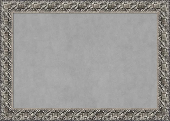 Amanti Art Silver Framed Magnetic Board 30x42 Large Vision Board by AmantiArt