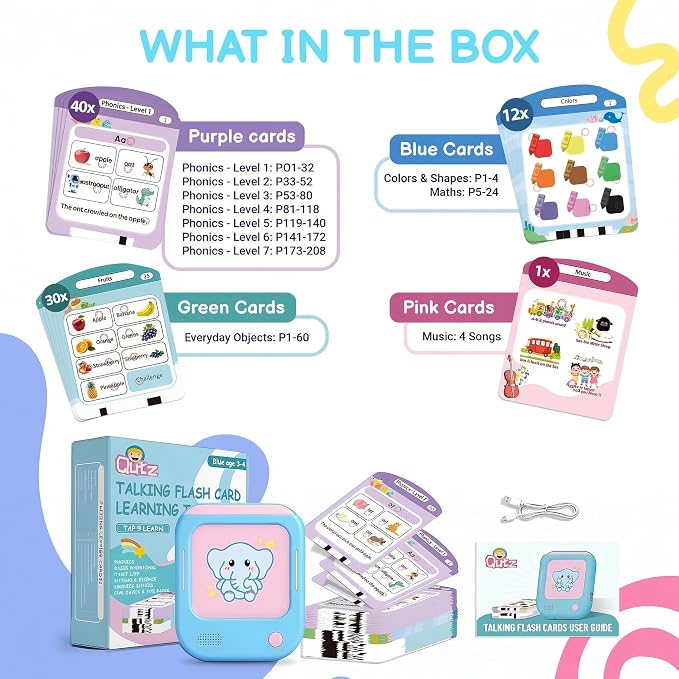 QuTZ Talking Flash Cards, Phonics Flash Cards, Learn to Read - Image 7