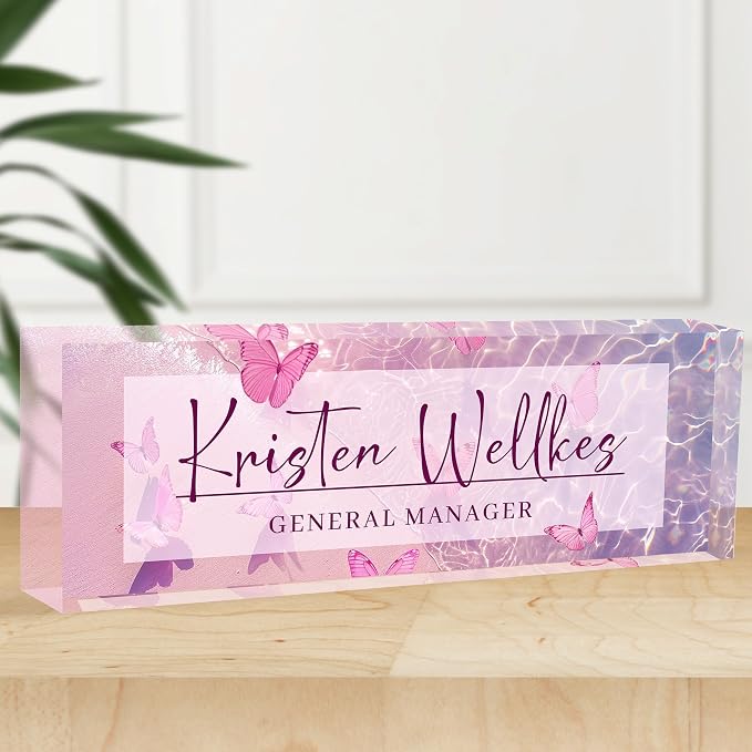 Personalized Office Name Plate, Custom Name Plate by Flpoxzd