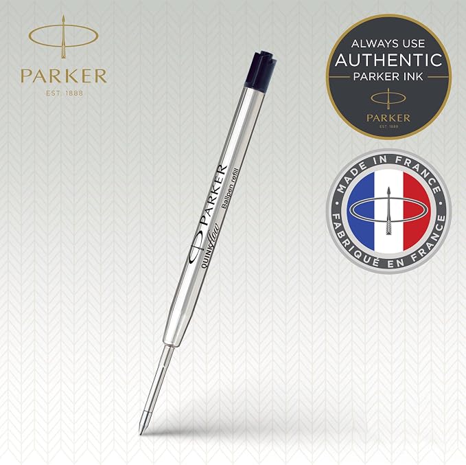 Parker QUINKflow Authentic Black Ink Refills, Medium Point, - Image 2