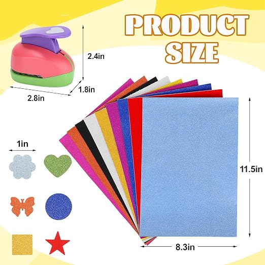 6 Pcs Colorful Craft Hole Punch - Image 2