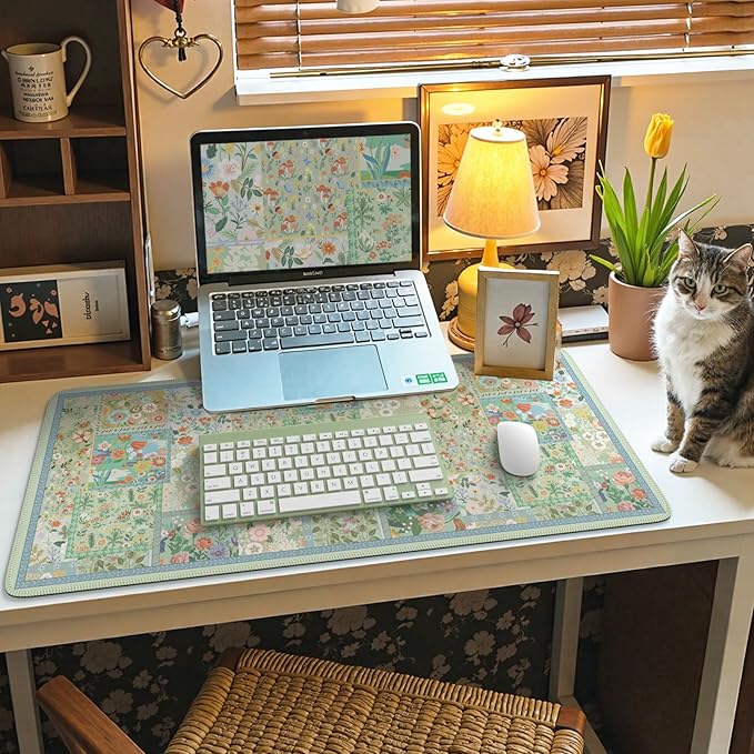 iCasso Green Large Mouse Pad, Gaming Mat, Desk Matt - Image 6