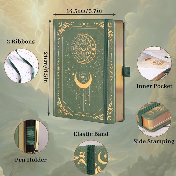 TIEFOSSI Lined Journal for Women Men, Vintage Notebooks - Image 2