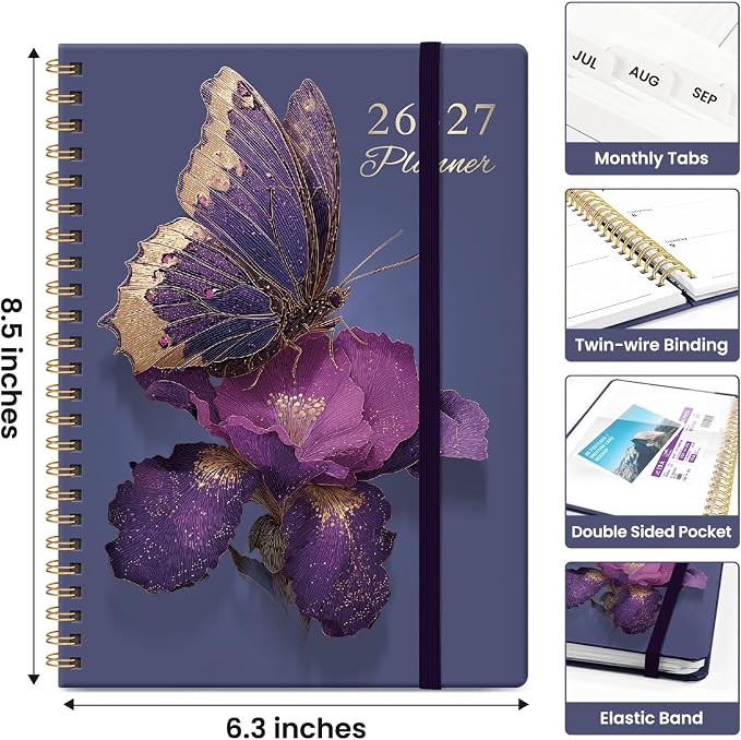 Planner 2026-2027, Academic Year Weekly and Monthly Calender Planner, from Jul - Image 4