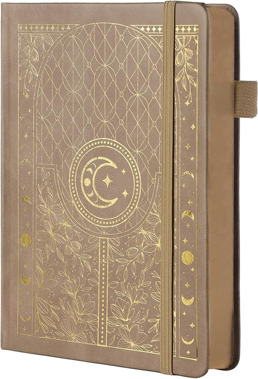 TIEFOSSI Bullet Dotted Journal Notebook, 160gsm 256 Numbered Thick Paper, A5 Hardcover Dotted Grid Diary for Women Men Work Writing, Bullet Dot Journaling, Drawing, 5.8 x 8.3 in-DeskLoop Office