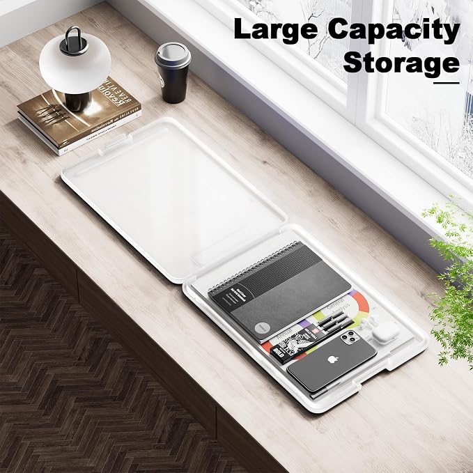 Hongri Clipboard with Storage, 8.5 x 11 Clip Board Foldable, Size 13.4 x 9.4 X - Image 6