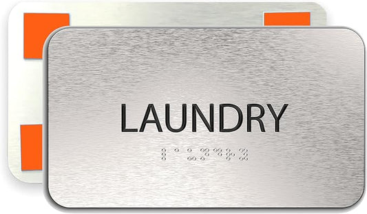 ADASigns Laundry Signs 7" W x 4" H by ADASigns