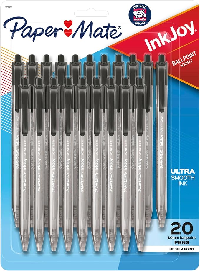 Paper Mate InkJoy 100RT Retractable Ballpoint Pens, Medium Point, Journaling by Unknown