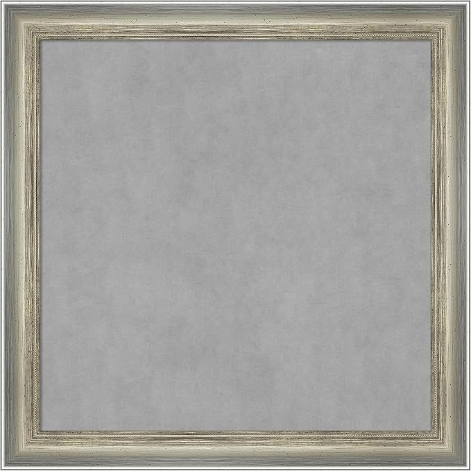 Amanti Art Silver Framed Magnetic Board 14x14 X-Small Vision Board by AmantiArt