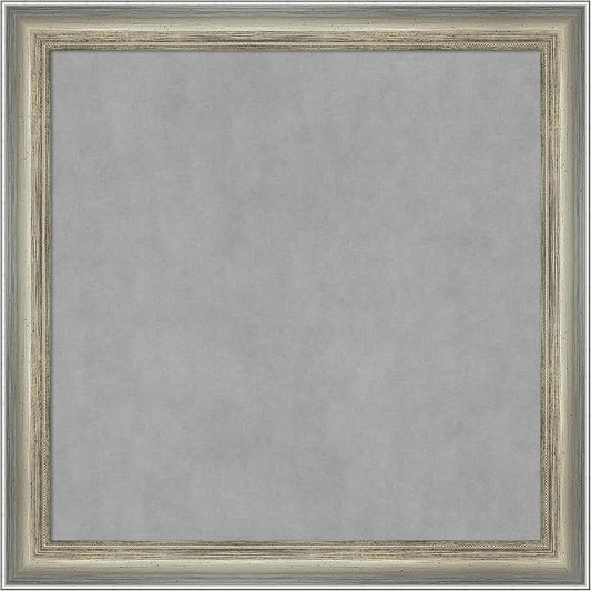 Amanti Art Silver Framed Magnetic Board 14x14 X-Small Vision Board by AmantiArt