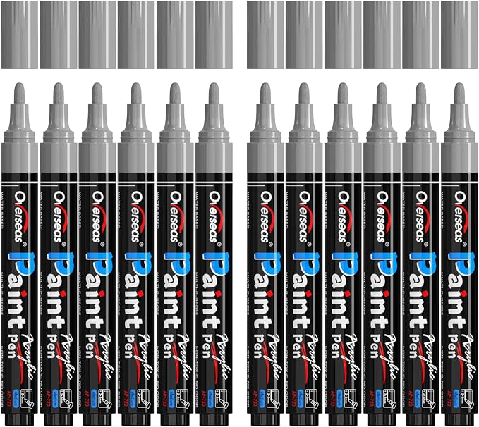 Overseas Silver Paint Pens Paint Markers by Overseas