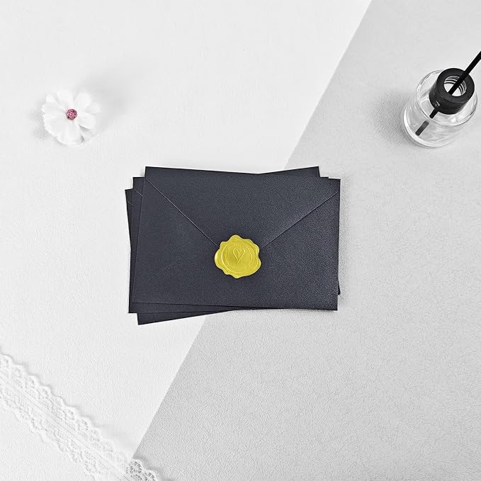 50 PCS 4x6 Pearl Black Envelopes - Image 6