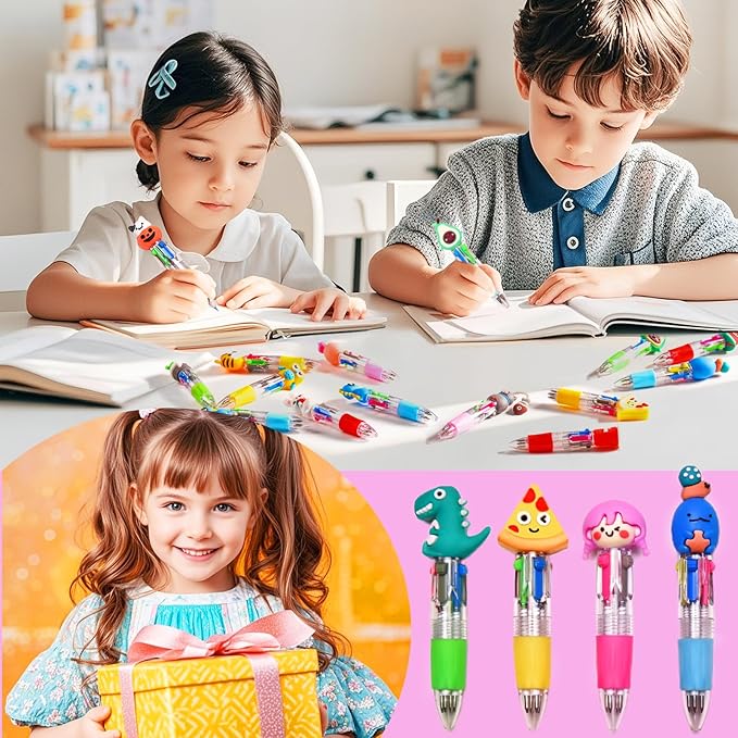 60Pcs Mini Multicolor Pens in One 4-in-1, Cute Pens Bulk - Image 4
