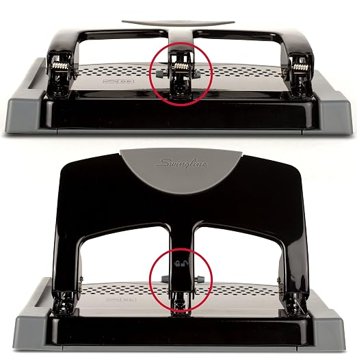 Swingline 3 Hole Punch, 45 Sheet Capacity Three Hole Puncher 3 Ring, Paper Punch - Image 7