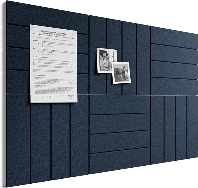 Bumusty Large Cork Board Alternative-36 x 24" Felt Bulletin Board Tiles by BUMUSTY