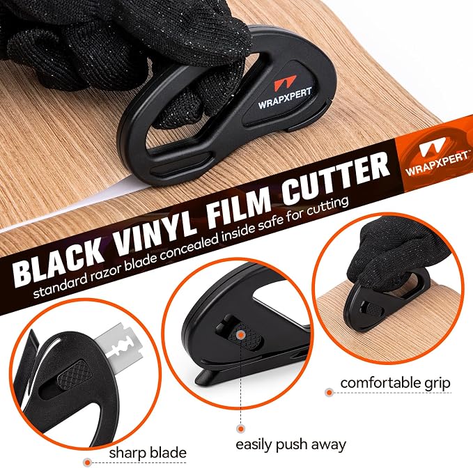 WRAPXPERT Wrapping Paper Cutter 2Pack, Car Vinyl Wrap Cutting Tool Snitty - Image 3