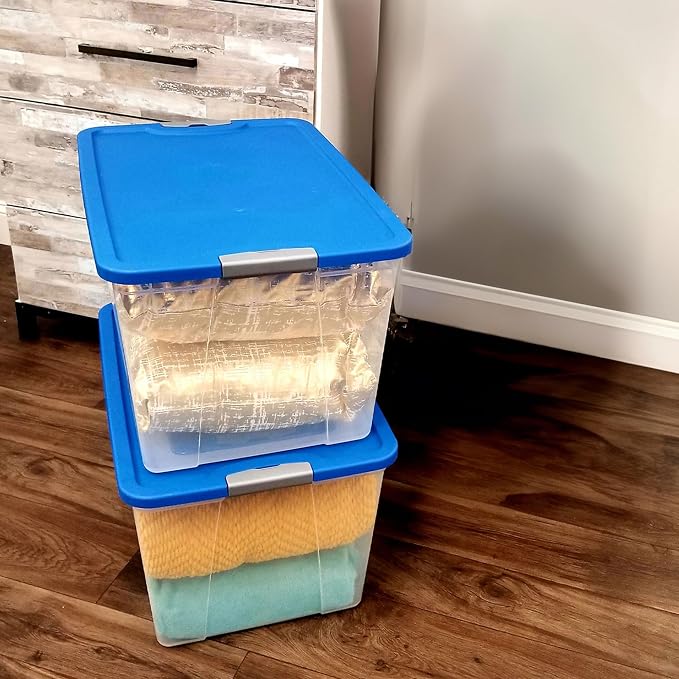 HOMZ 4-Pack Secure Latch, 64 Quart, and Office Organization - Image 9