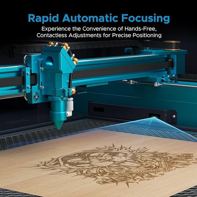 OMTech 100W CO2 Laser Engraver with Water Chiller, 28"x20" Laser Engraving Machine with Autofocus 2 Way Pass-Throughs Built-in Air Assist, Laser Cutter for Wood Glass Acrylic More-DeskLoop Office