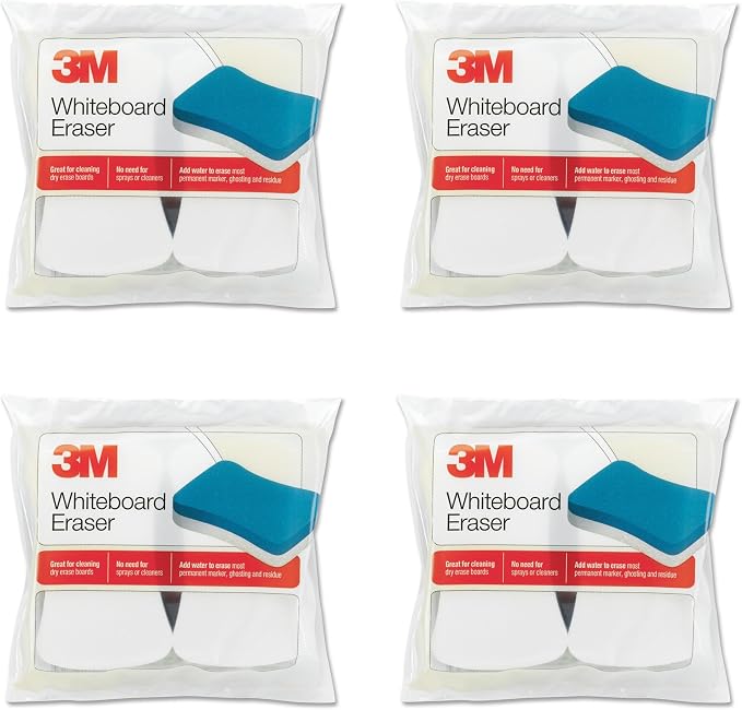 3M Whiteboard Eraser, 3 in H X 5 in W, by Unknown