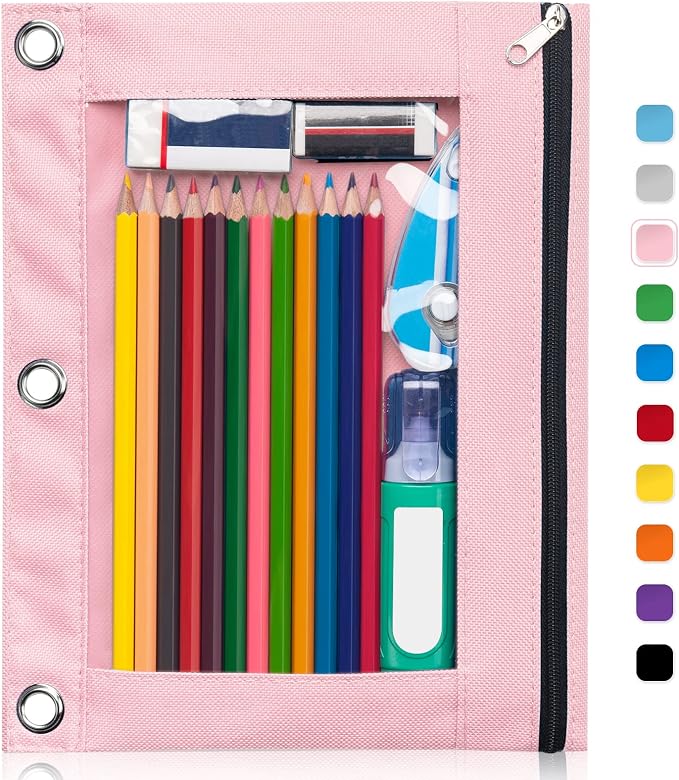 Forvencer Pencil Pouch for 3 Ring Binder, Binder Pencil Case by Forvencer