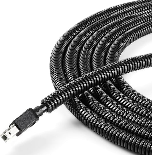 YCLYC Split Wire Loom 1/4 Inch, 25FT Wire Protector Tubing by YCLYC