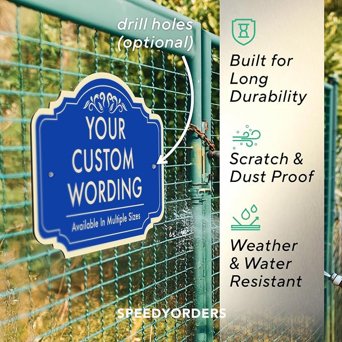 Custom Decorative Outdoor Metal Sign, Personalized Aluminum Driveway Sign - Image 6