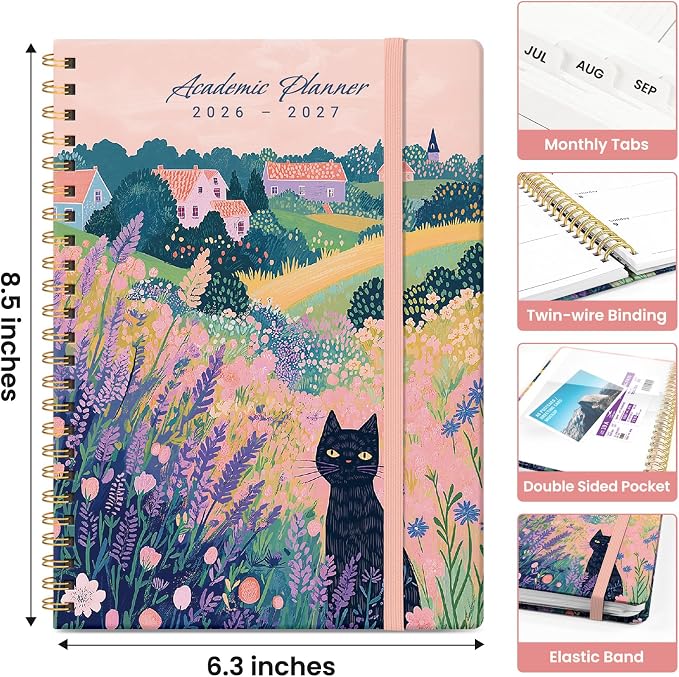 Planner 2026-2027, Academic Year Monthly and Weekly Calendar Planner, Jul 2026 - Image 4