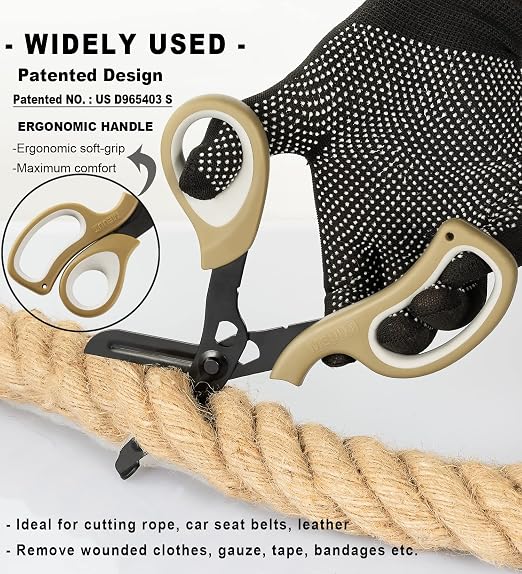 MEUUT 2 Pack Medical Scissors Trauma Shears - Image 4