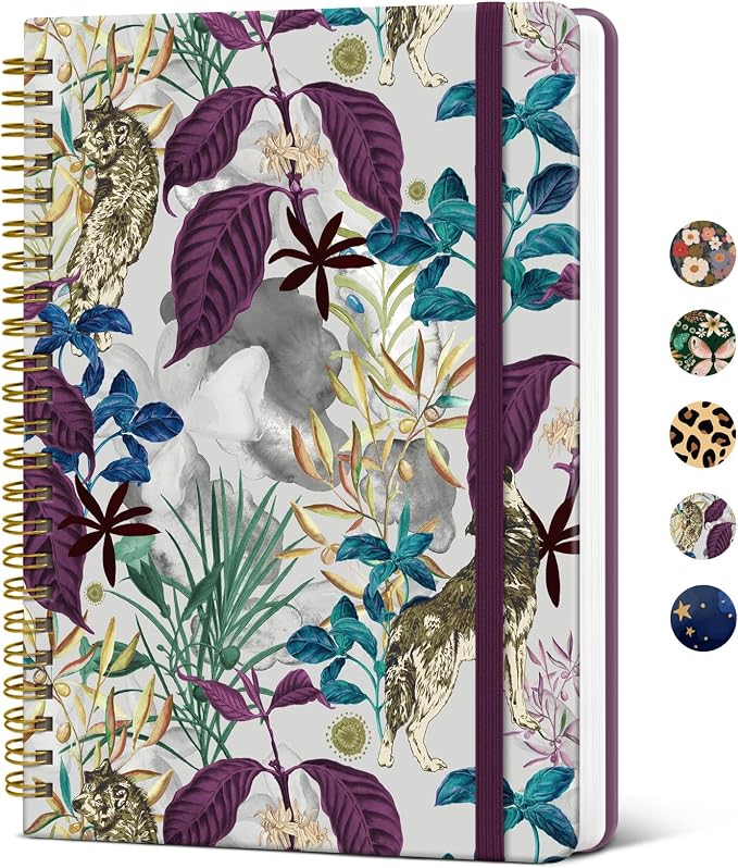 Taja Lined Spiral Notebook Journal by Taja