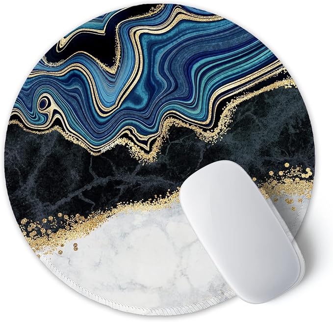 ITNRSIIET Round Mouse Pad with Stitched Edge Premium-Textured Waterproof - Image 2