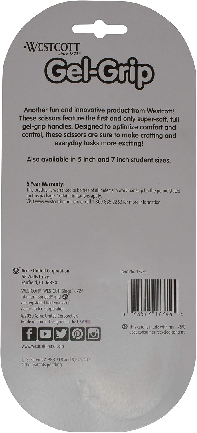 Westcott 8" Gel-Grip Multipurpose Scissors - Image 6