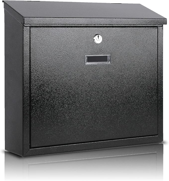 xydled Mail Boxes with Key Lock, Locking Mailbox Wall Mounted, Security Mailbox by xydled