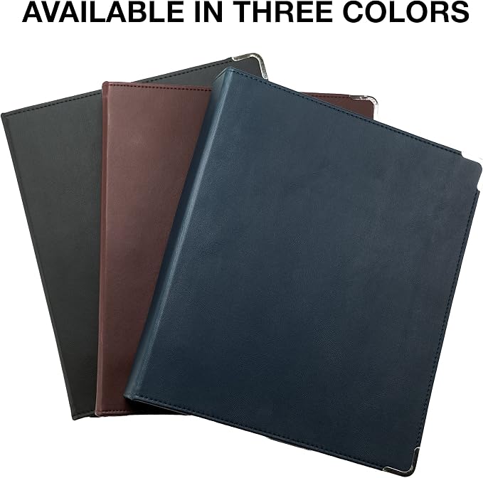 Samsill Classic Collection Leather Zipper Binder, Executive Presentation - Image 9