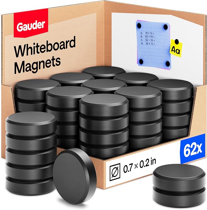 GAUDER Magnets for Whiteboard, Fridge & Bulletin Board by GAUDER