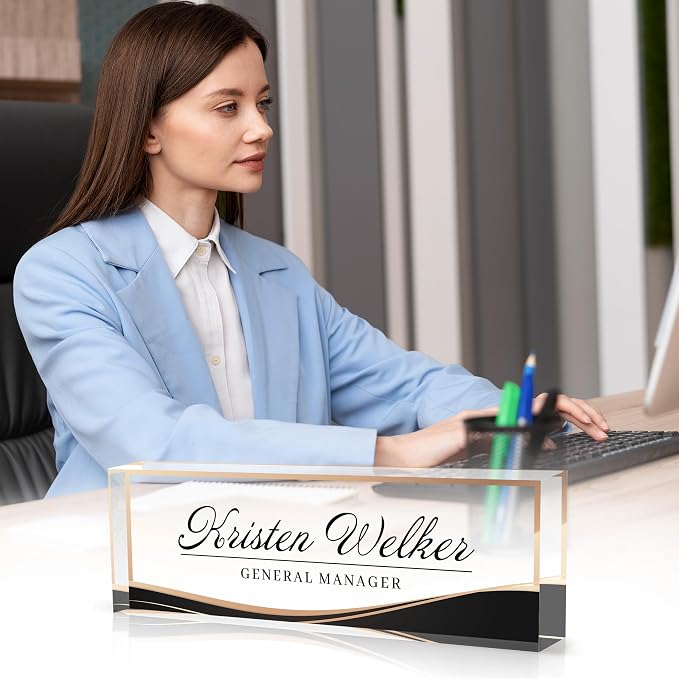 Personalized Office Name Plate, Custom Name Plate - Image 3