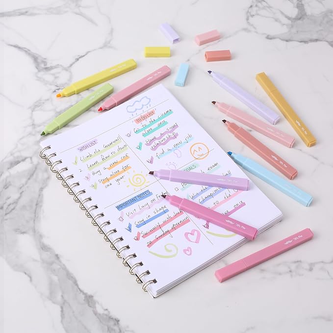 Mr. Pen- Aesthetic Highlighters, Chisel Tip, No Bleed Bible Highlighter Pastel - Image 7