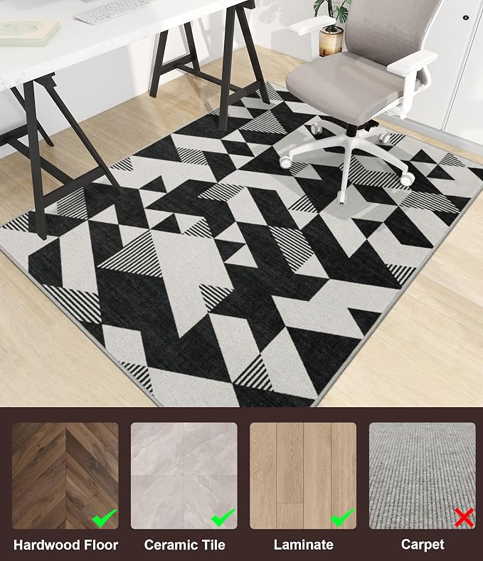 chakme Office Chair Mat for Hardwood Floor, Machine Wash - Image 3