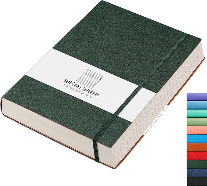 AHGXG Large A4 Notebook College Ruled by AHGXG