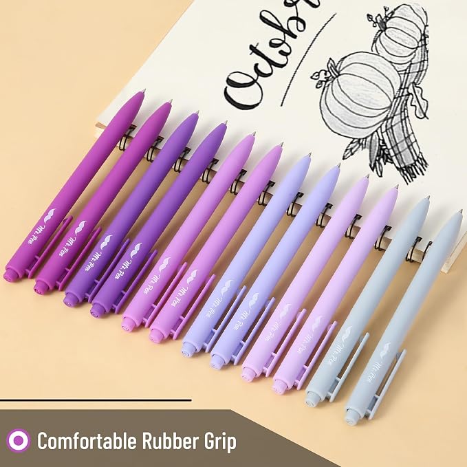 Mr. Pen- Retractable Gel Pens, 12 Pack, Lavender Legacy Barrel | Fine Point - Image 4