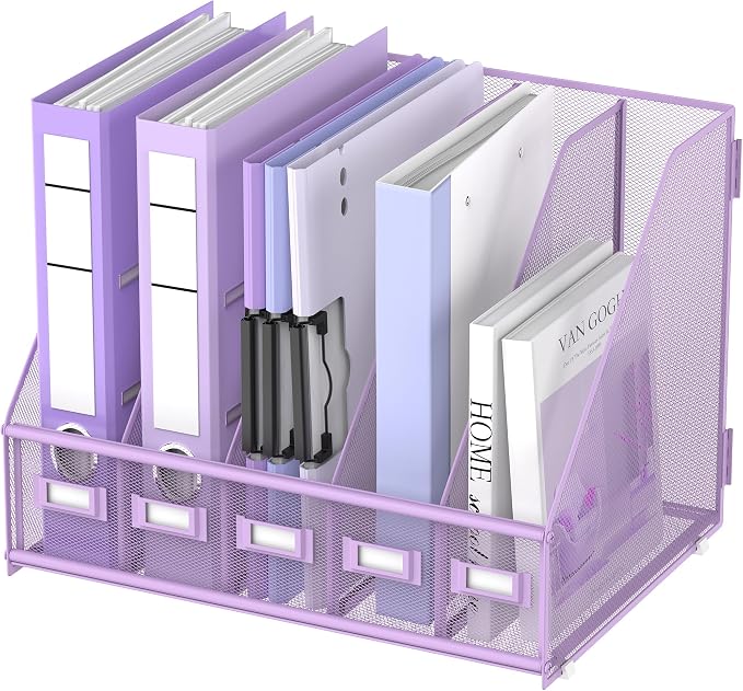 DALTACK Desk Organizers Metal Magazine File Holder by DALTACK