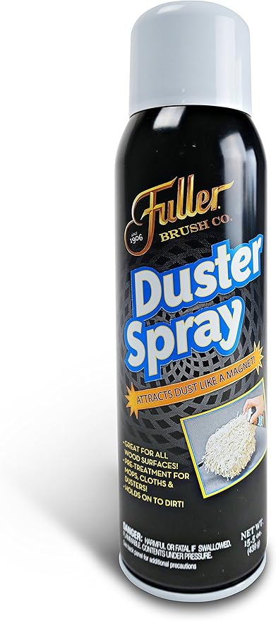 Fuller Brush Duster Spray – 15.5 oz Multi Surface Dust Removing Sprayer - Safe Household Cleaning For Floors, Furniture, Blinds & Car Interiors-DeskLoop Office